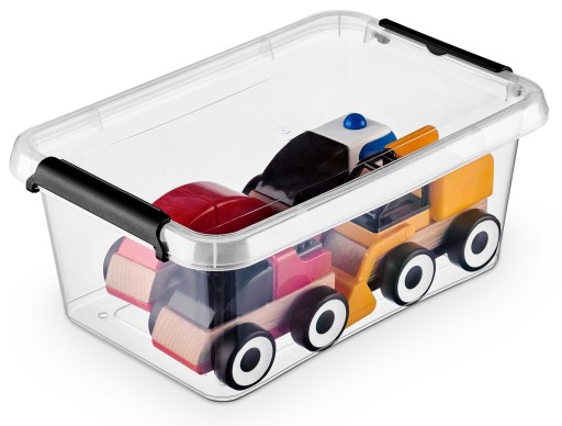 Organizér, plastový box s vekom, 4,5 l