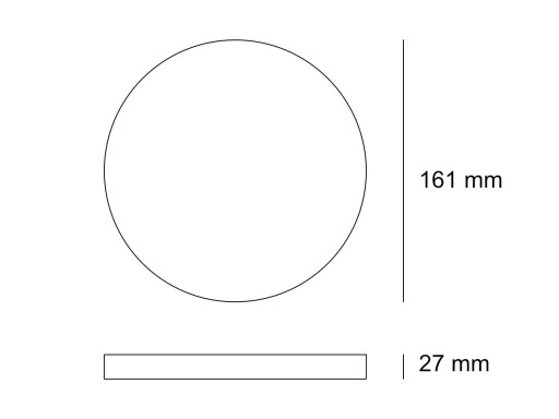 Prisadené stropné svietidlo 12W 4000K Neutrálny LED panel Plafon 900Lm