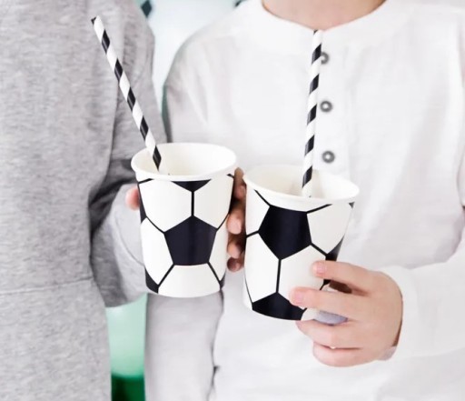 Poháre na futbal, narodeniny, šport, papierové poháre, jednorazové 6 ks