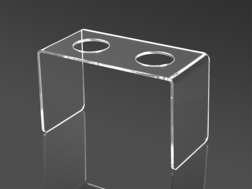STOJAN, PODAVAČ, STOJAN NA 2 PLEXI ZMRZLINY, 3 mm