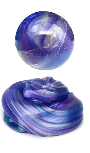 Krištáľová guľa SLIME SENSORY HROMADNÁ RAINBOW GALAXY