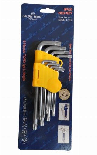 Sada kľúčov TORX T10 - T50 9 ks