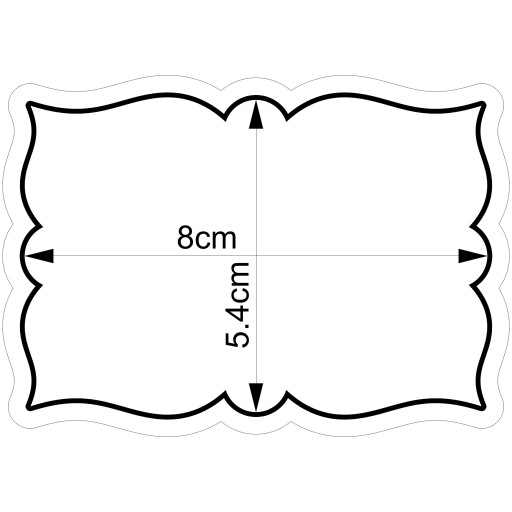 Formička na štítok Rám 17 8cm