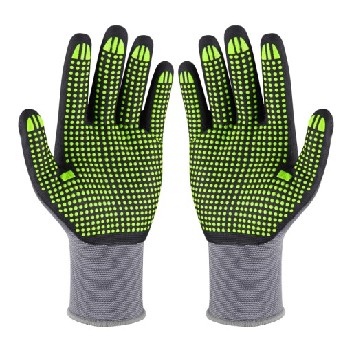 NITRILE FLEX DOTS NYLONOVÉ RUKAVICE VEĽ. 9 STALCO PERFECT S-76319
