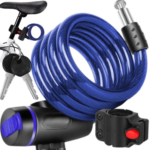 SOLID BIKE LOCK BIKE LOCK KÁBEL S KĽÚČOM DLHÝ 1 meter