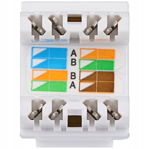 Keystone LAN RJ-45 CAT.6 zásuvkový modul, biely