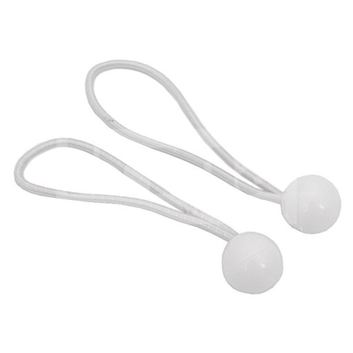 GUMOVÝ NAPÍNAK S GUĽOU BUNGESS BIELY 15 CM x10