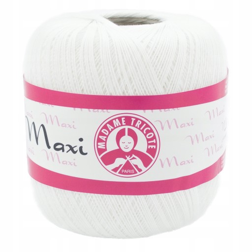 Maxi šnúra - Madame Tricote Paris - snehovo biela, 1000