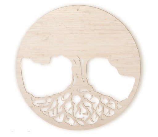 KOLESO DREVENÝ strom života RIM panel 30cm
