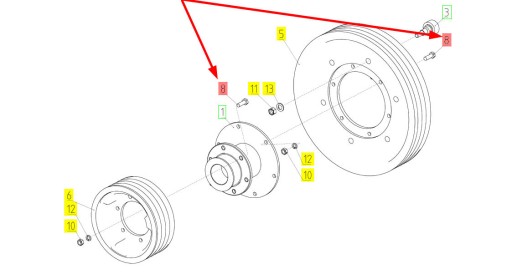 100082656 Skrutka plný závit M10 x 1,5 x 30 trieda 8,8
