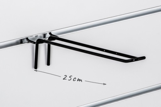 Háčikový prívesok dvojháčik Shopwall čierny 30cm