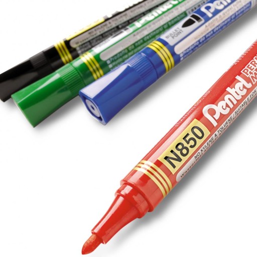 PENTEL N850 PERMANENTNÝ ZNAČOVAČ okrúhly ČIERNA