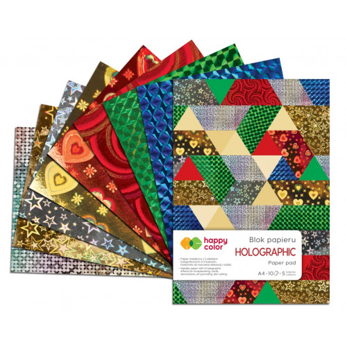 Papierová podložka Happy Color A4 Holografický blok