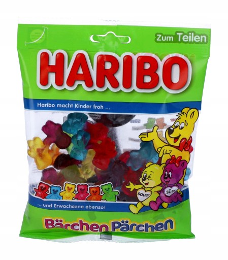 HARIBO sladké a kyslé medvedíky ovocné želé 160g