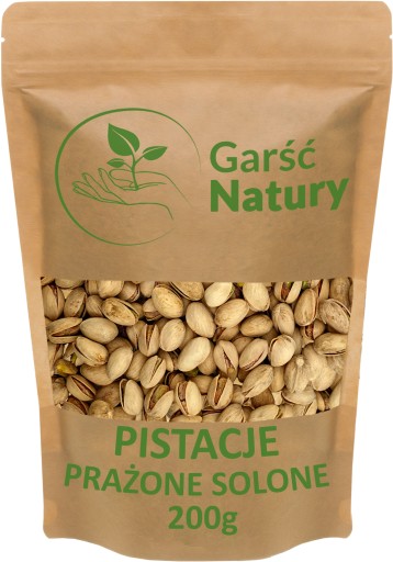 PISTÁCIE pražené SOLENÉ 0,2 kg Škrupina pistácií NATURAL Kvalita 200 g
