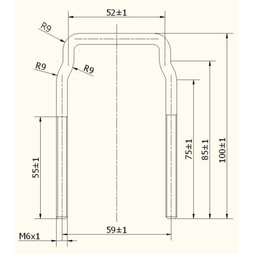 FI6MM svorky pre antény CORAB ASC600/700/800