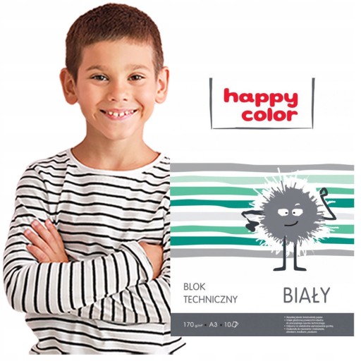 HAPPY FARBA BIELY PAPIEROVÝ BLOK A3 TECHNICKÝ BLOK