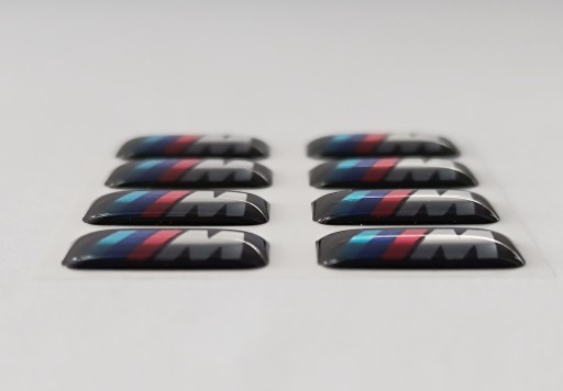 3D nálepka emblém MP BMW balík veniec, volant, gombík kokpitu 1 ks.