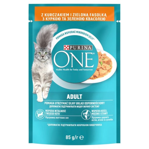 Purina ONE ADULT Mini filety kuracie a fazuľa 85g