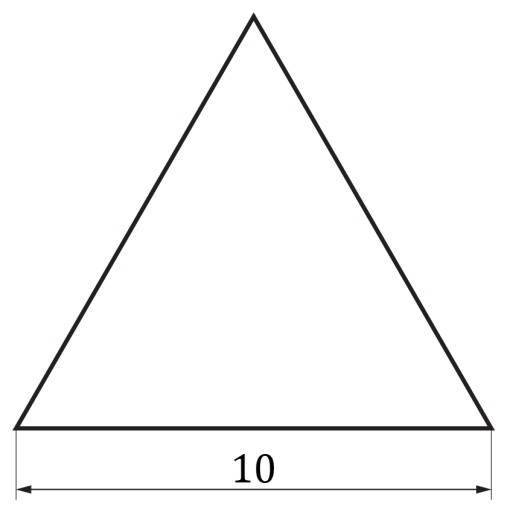 Triangles Dekoratívne nástenné zrkadlo 10cm 3D akryl