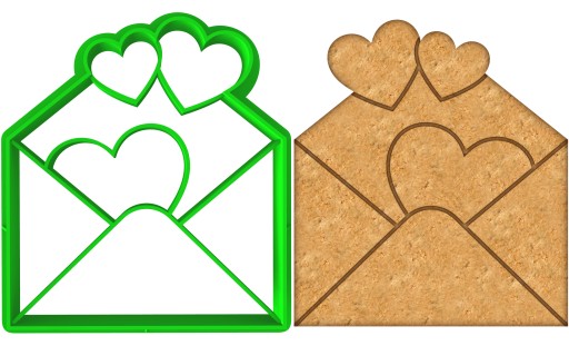 Vykrajovač na sušienky Heart Envelope