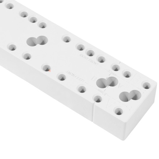 Dištančná lišta pre vedenie zásuviek 25mm - biela