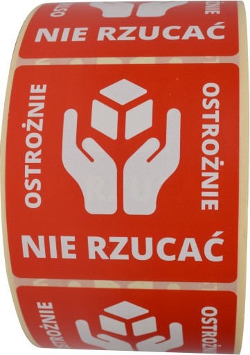 Nálepkové štítky POZOR NEVHADZUJTE 1000 ks