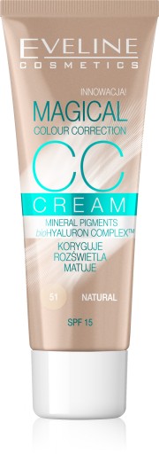 EVELINE MAGICAL CC Farbiaci krém CC 51 NATURAL