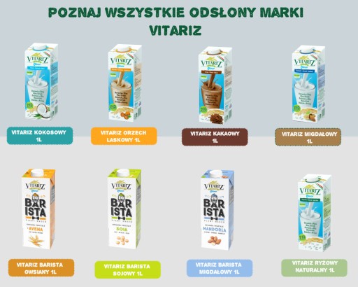 BIO Rastlinný nápoj s čokoládou BIO MLIEČNA ČOKOLÁDA 1L / VITARIZ
