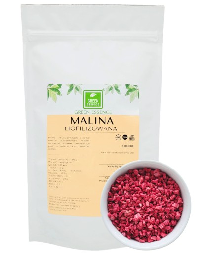 MRAZOM SUŠENÁ MALINA 20g Chrumkavé maliny MALINY Občerstvenie pre deti