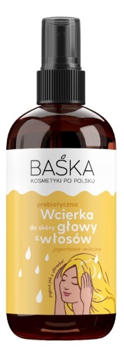 Baśka mliečny jogurt trenie pokožky hlavy