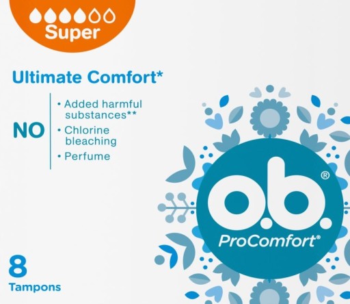 Tampón Super Ultimate Comfort O.B 8 kusov