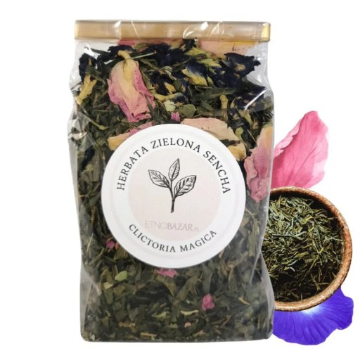 Clitoria Magica modrý zelený čaj sencha 100g