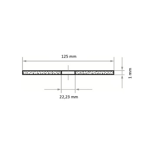 Rezný kotúč 125 x 1 mm na oceľ PREMIUM
