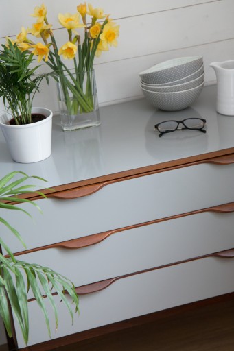 Dyha na nábytkový stôl DIY Farba Grey Gloss 45cm