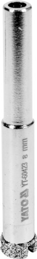 DIAMANTOVÁ VŔTAČKA DO SKLA KAMENNÝCH DIEROV 8 mm