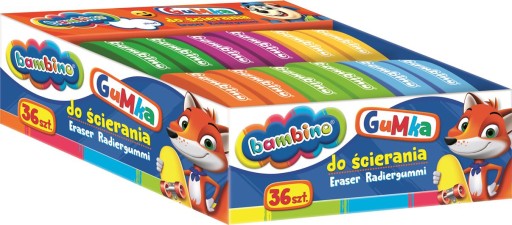 Bambino Farebná mäkká guma