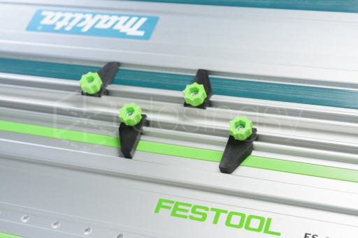 Zarážky vodiacich koľajníc Festool a Makita