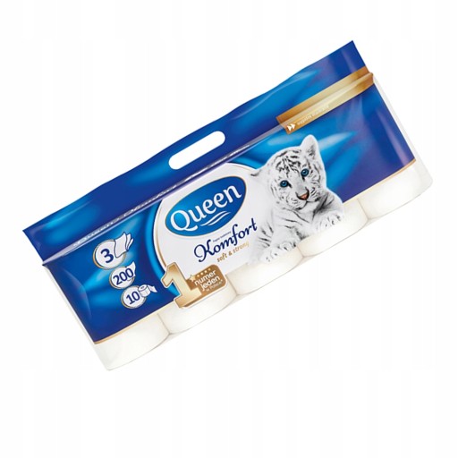 Toaletný papier Queen Komfort 10 roliek