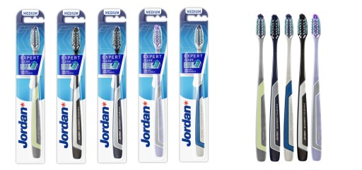 JORDAN EXPERT CLEAN zubná kefka pokročilé uhlie MEDIUM medium