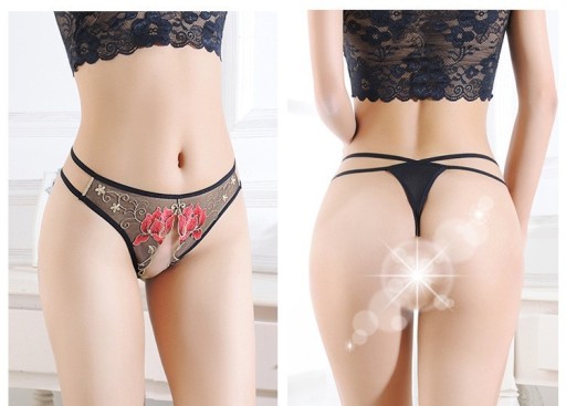 POHONNÉ SEXY TRANSPARENTNÉ tangá S OTVORENÝM ROZKROKOM