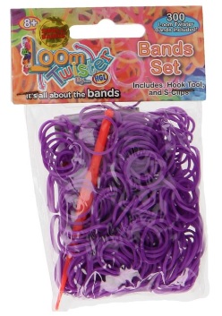 LOOM BANDS GUMY NA VÝROBU NÁRAMKOV 300 KS. FIALOVÁ SV11787