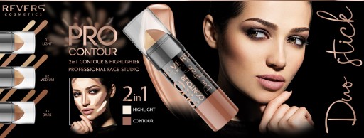 BRONZER FACE CONTOURING TYČ 02 Medium REVERS
