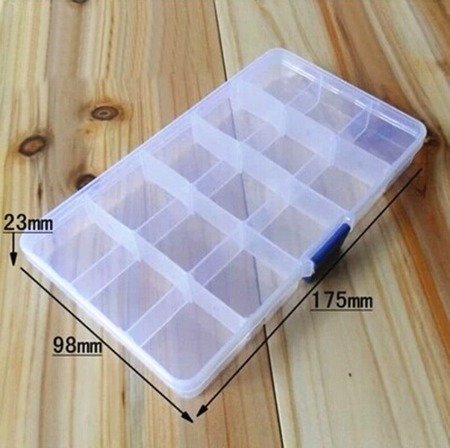 Organizérový kontajner s 15 priehradkami 175x100x22mm