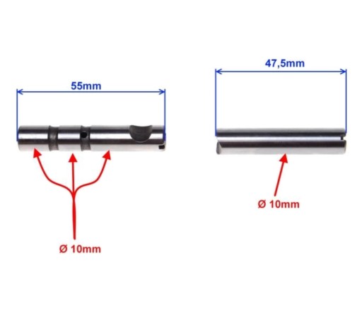 ATV QUAD SHINERAY 150 Valve Rocker Axes