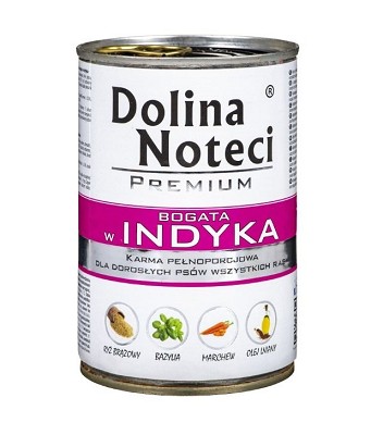 Dolina Noteci Prémiové mokré krmivo pre psov bohaté na morku 400g
