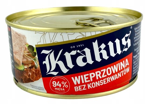 Bravčové mäso Krakus vo vlastnej omáčke, konzerva 300 g