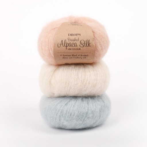 Priadza Drops Brushed Alpaca Silk 20, pieskovo ružová
