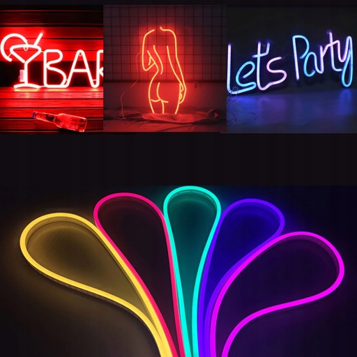 NEON LED pásik 12V 10W za studena, vodeodolný, 1m