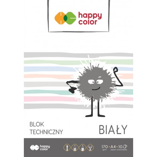 Biely technický blok A4/10K HAPPY COLOR